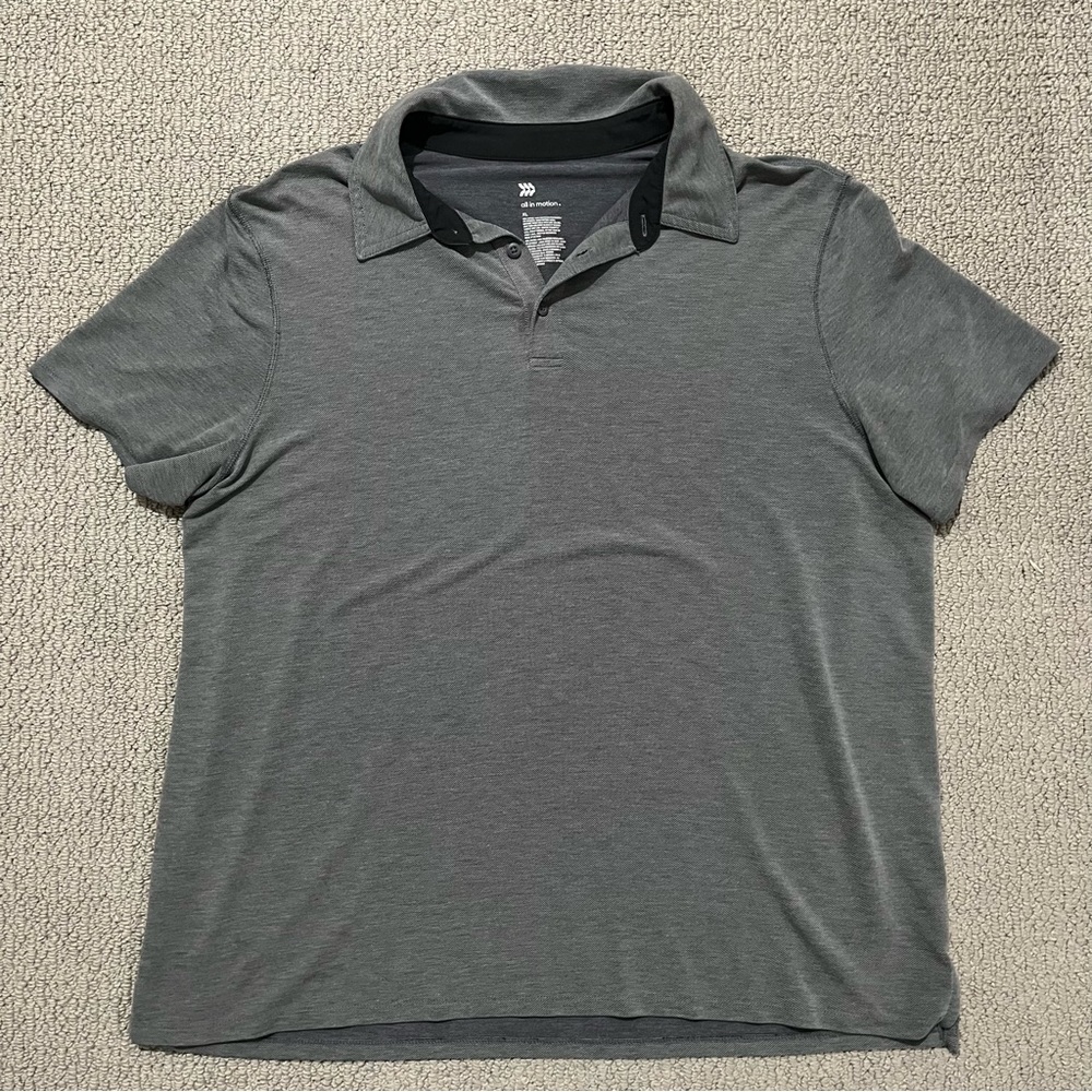 All in motion grey polo top, size XL, great condition